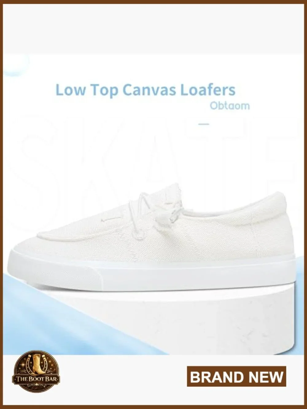 Lightweight Canvas Loafers Slip On Sneakers with Arch Support
